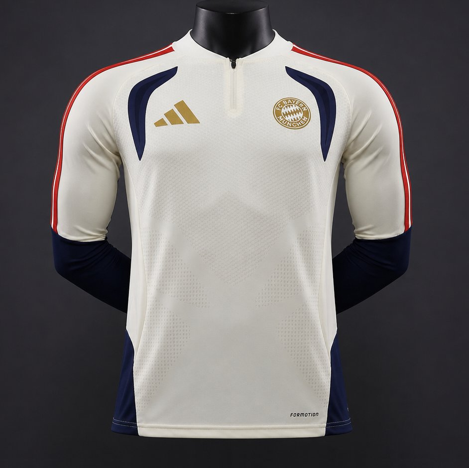 Player Version 26/27 FC Bayern München Long Sleeve Away White Jersey