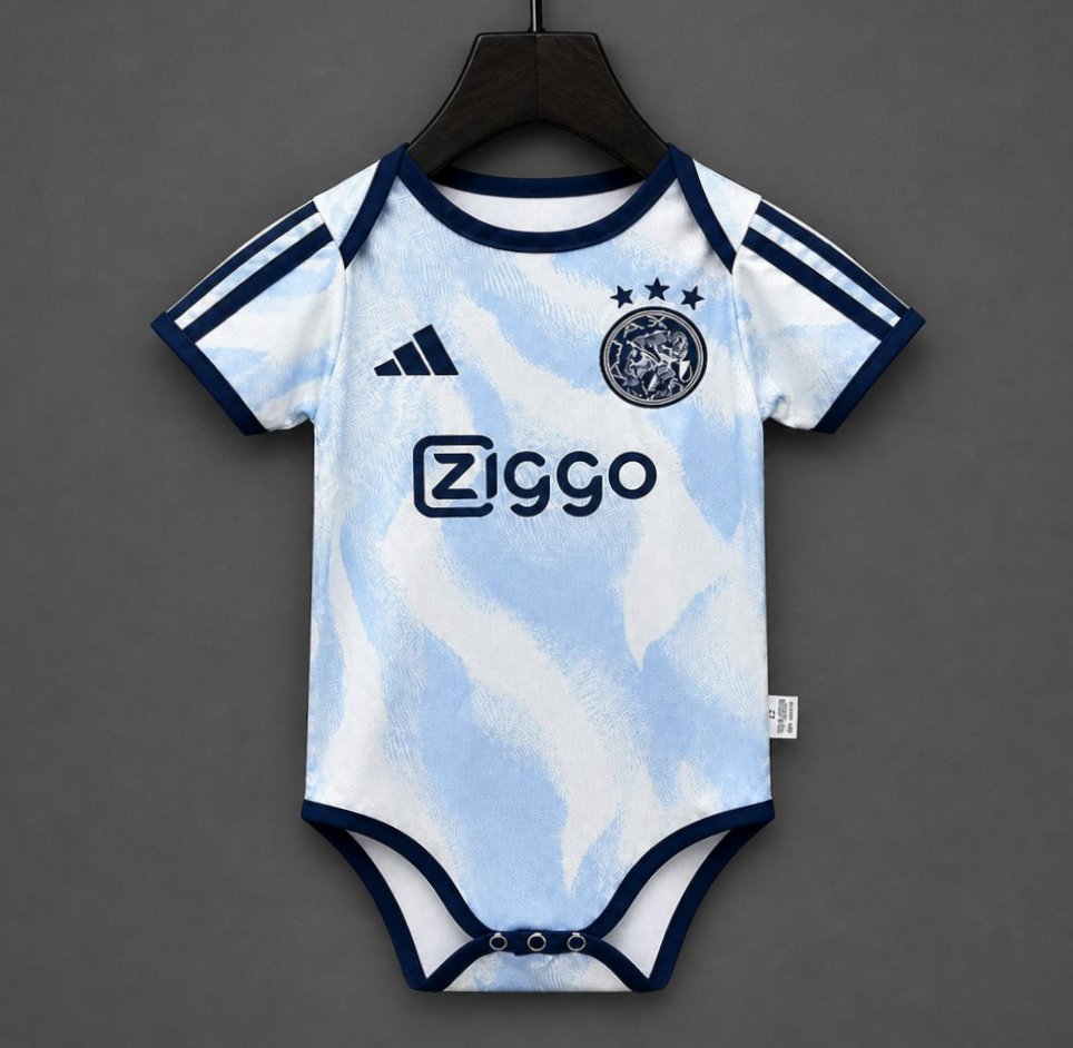 26/27 Ajax Away Blue Baby Romper Jersey
