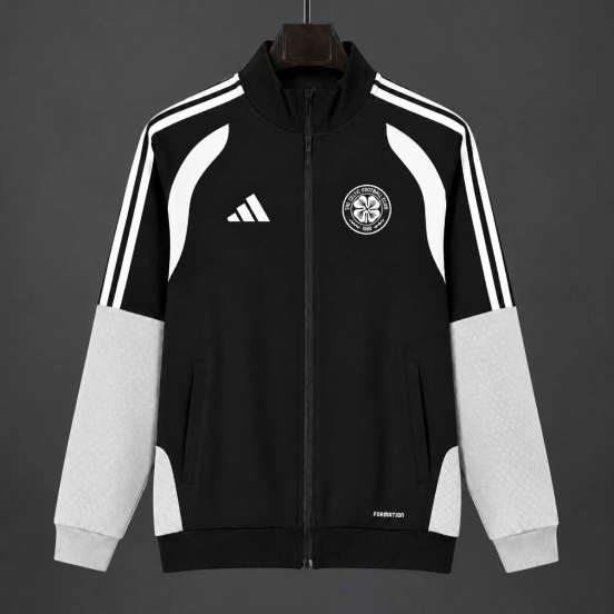 26/27 Celtic Black/White Full Zipper Travel Jacket