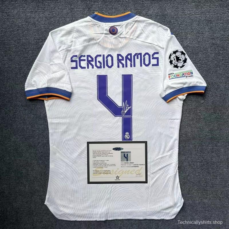 Sergio Ramos Signature Real Madrid 21/22