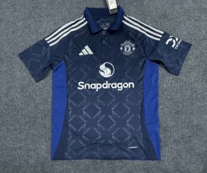 24/25 Manchester United Away Navy Jersey Fans