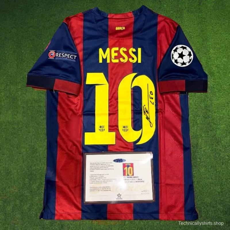 messi 14/15 signed