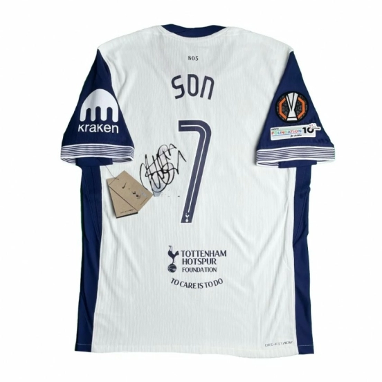 SON TOTTENHAM EUROPA LEAGUE FINAL SIGNATURE SHIRT 24/25